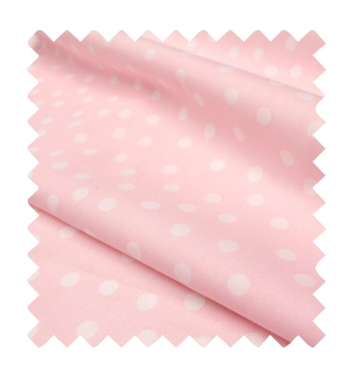 Tela de piqué canutillo lunar mediano. Ideal para la confección de todo tipo de camisetas, vestidos, pantalones para los más peques.