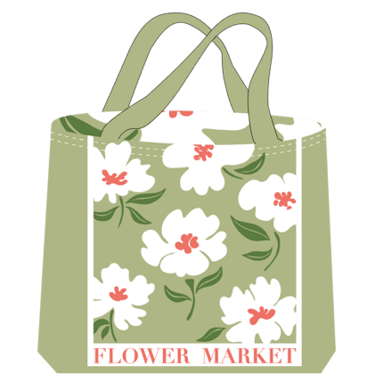 Bolso flower market