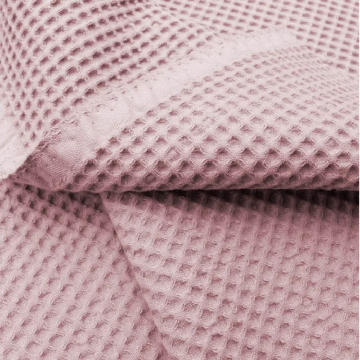 tela waffle rosa