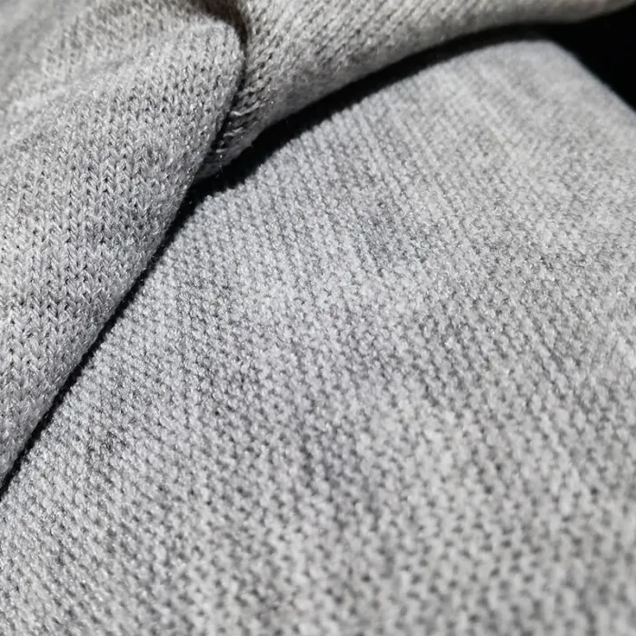 Tela de lana sintética gris