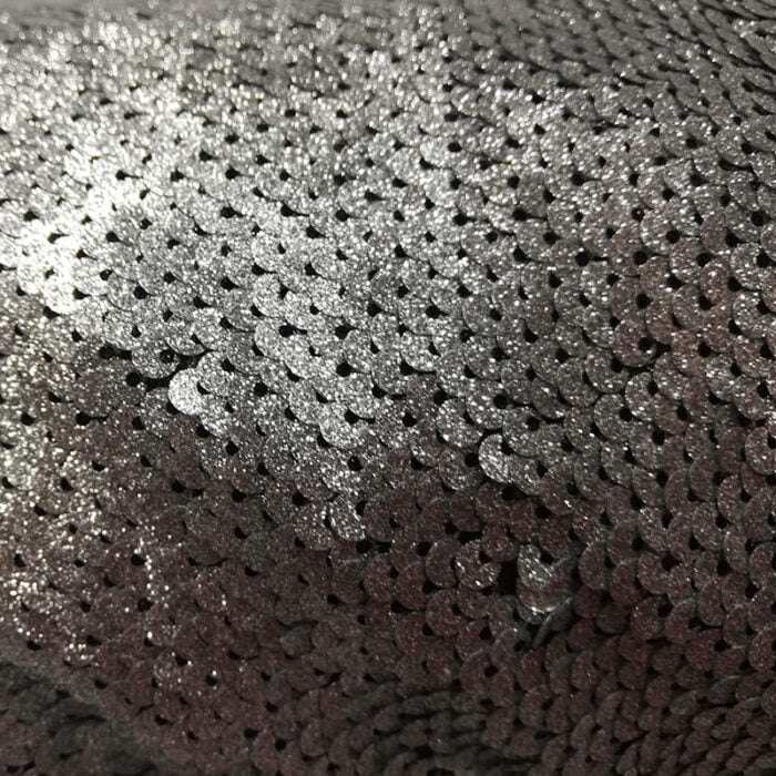 Tela de lentejuelas fantasía plata vieja