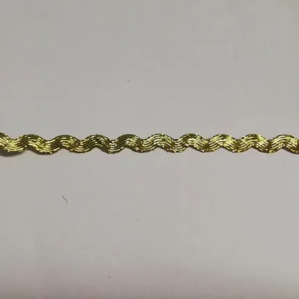 Galón ondulina metalizada oro