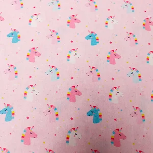 Tela Popelin Estampado Unicornio 100% Algodón