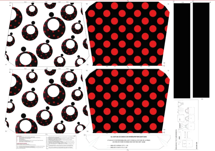 Kit bolsa [tote bag] REVERSIBLE modelo ZARCILLO - Imagen 2