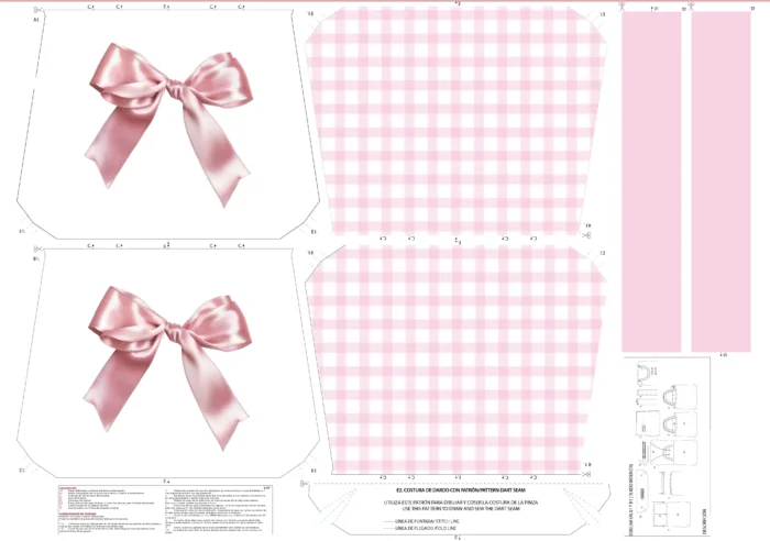 Kit bolsa [tote bag] REVERSIBLE modelo LAZO - Imagen 2