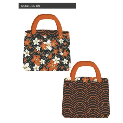 Kit bolsa [tote bag] REVERSIBLE modelo JAPÓN