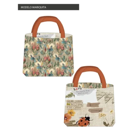 Kit bolsa [tote bag] REVERSIBLE modelo MARIQUITA