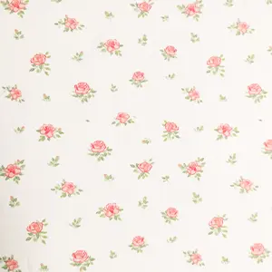 Tela Popelin Estampado Rosas 100% Algodón