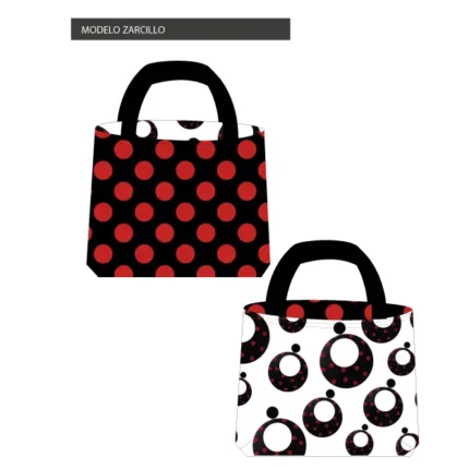 Kit bolsa [tote bag] REVERSIBLE modelo ZARCILLO